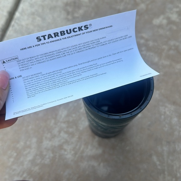 16oz Starbucks cup. Lid slides open/shut. Brand new. Never used. - Picture 5 of 9